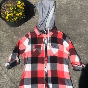 Red flannel hoodie 🍁